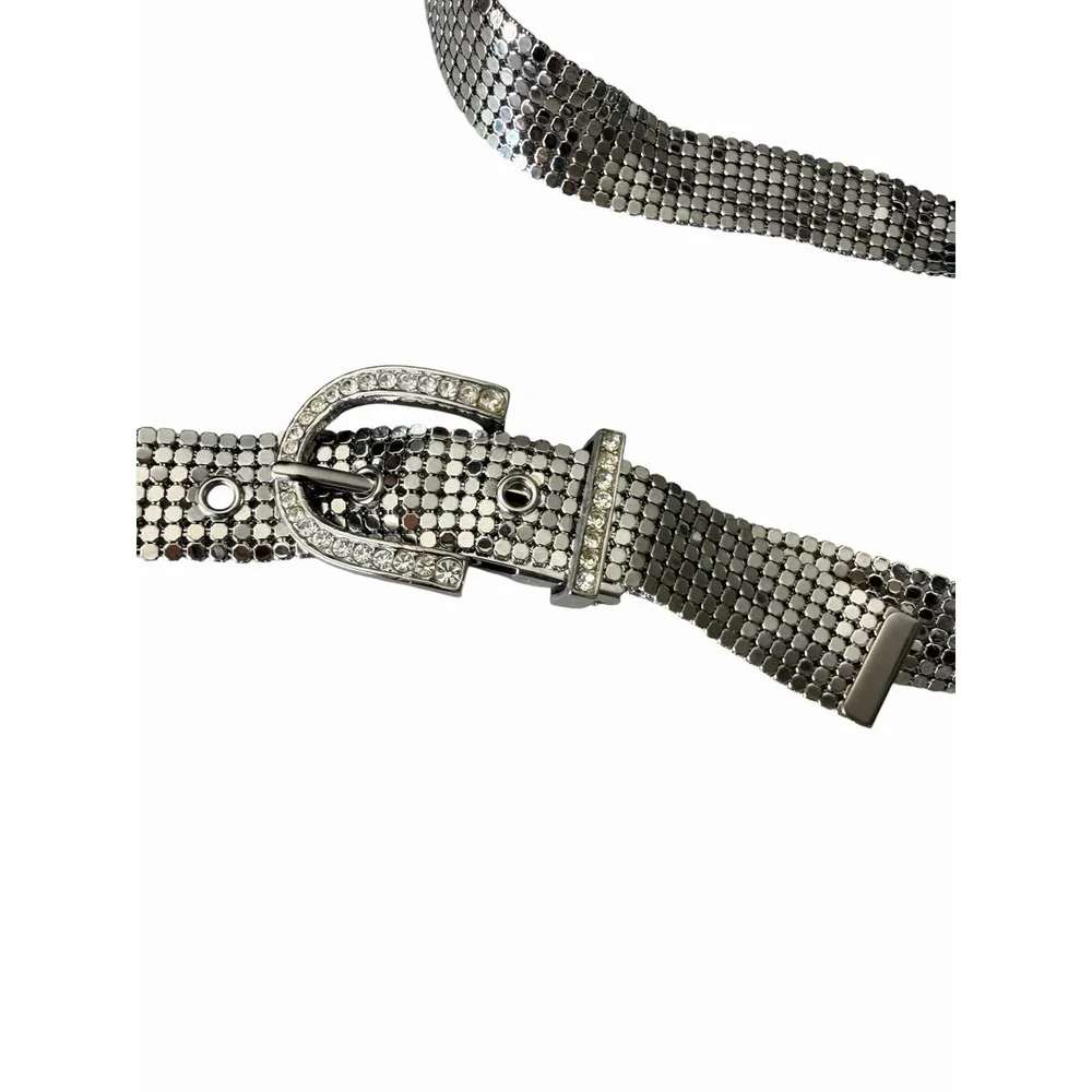 Beautiful Vintage Rhinestone Mesh Belt 1